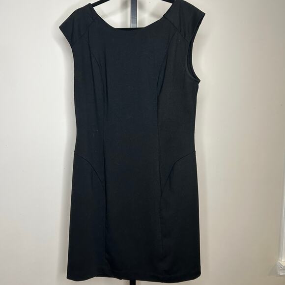 New York & Co Collection Black Dress-size 16-sleeveless, shift zippered, stretch - Picture 1 of 5